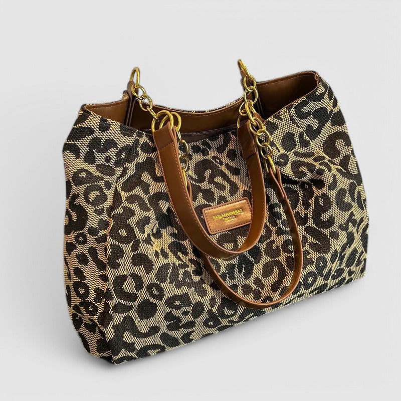 Leopard Canvas Tote By VIVID's originals