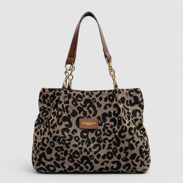 Leopard Canvas Tote By VIVID's originals