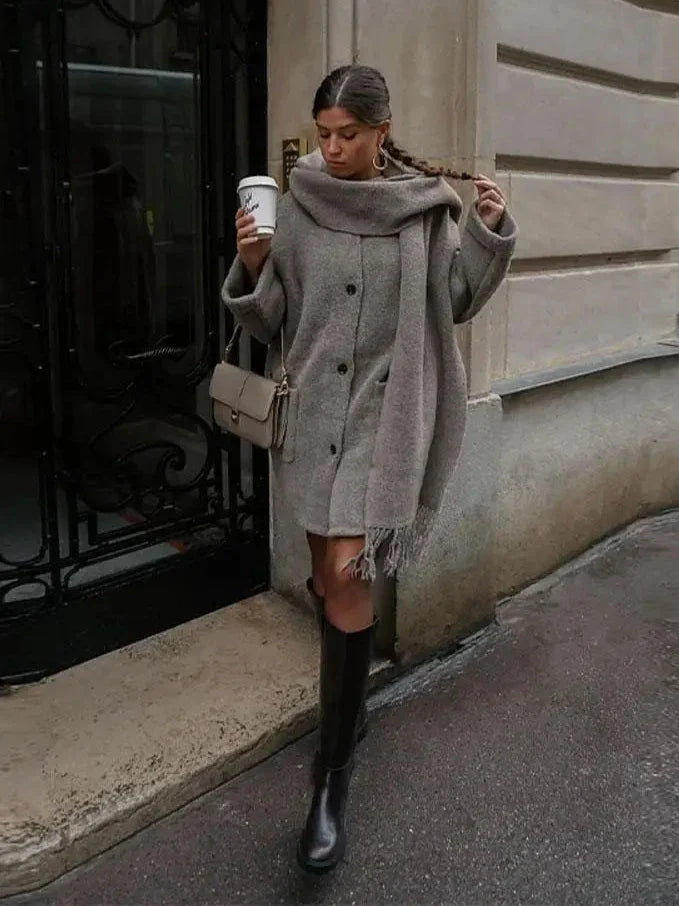 Nina | Essential Scarf Coat